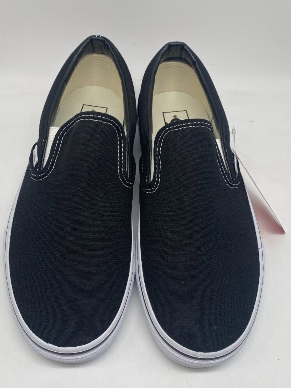 VANS CLASSIC SLIP-ON BLACK/WHITE US MEN SIZE 8.5 ( WOMEN SIZE 10 )